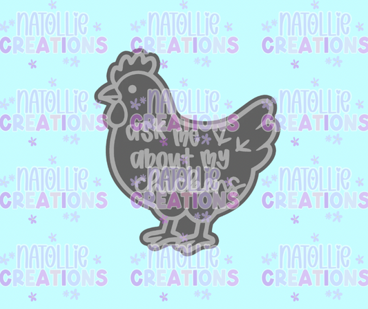 Ask Me About My Chickens Freshie Silicone Mold