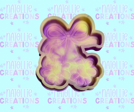 Ghost Daisy Cherry W/ Bow Freshie Silicone Mold