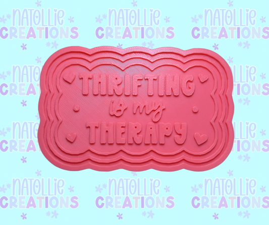 Thrifting Is My Therapy Insert Freshie Silicone Mold