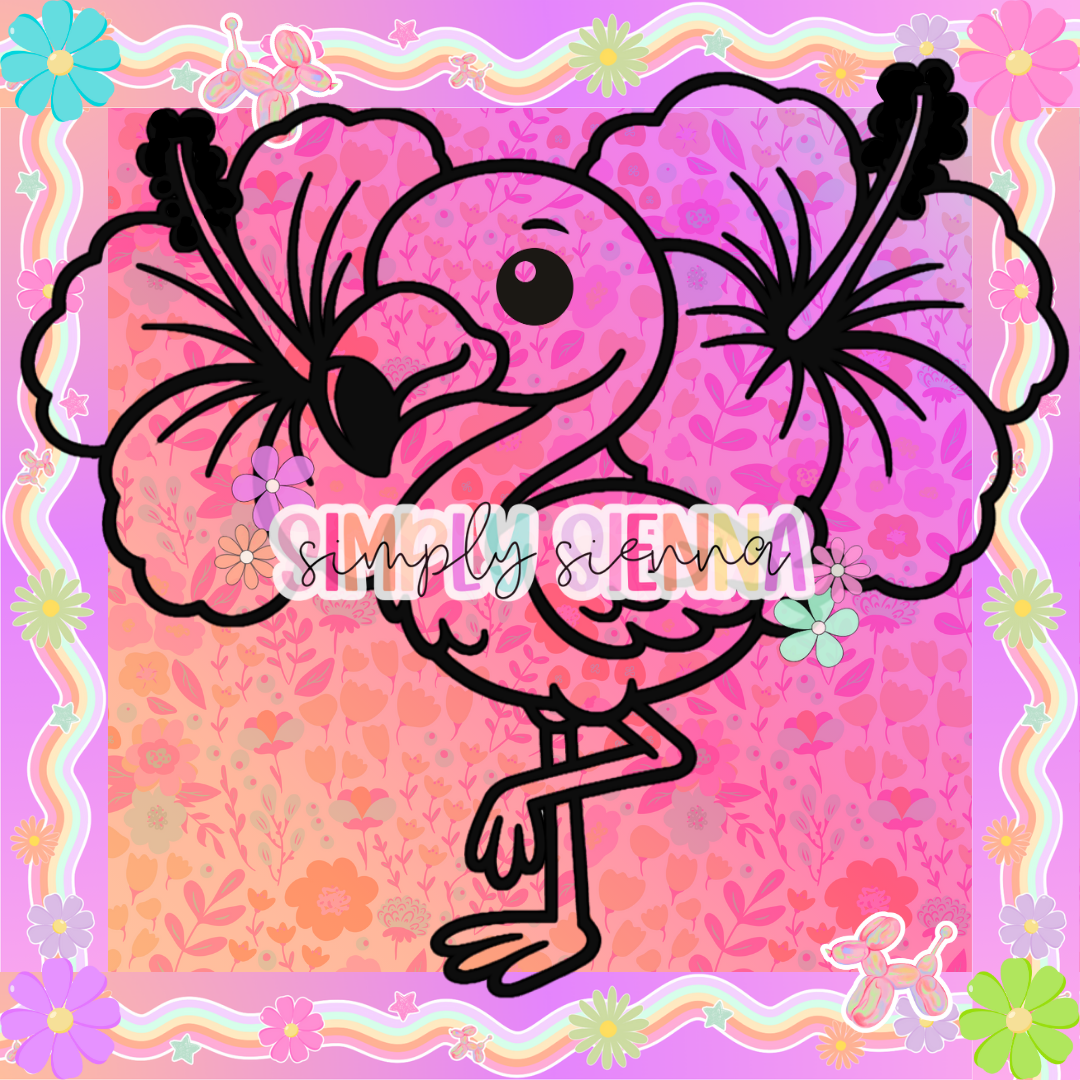 FLAMINGO HIBISCUS PNG