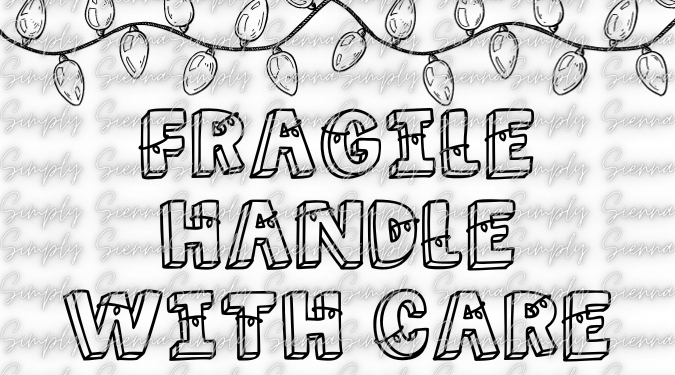 Fragile Christmas Thermal Download