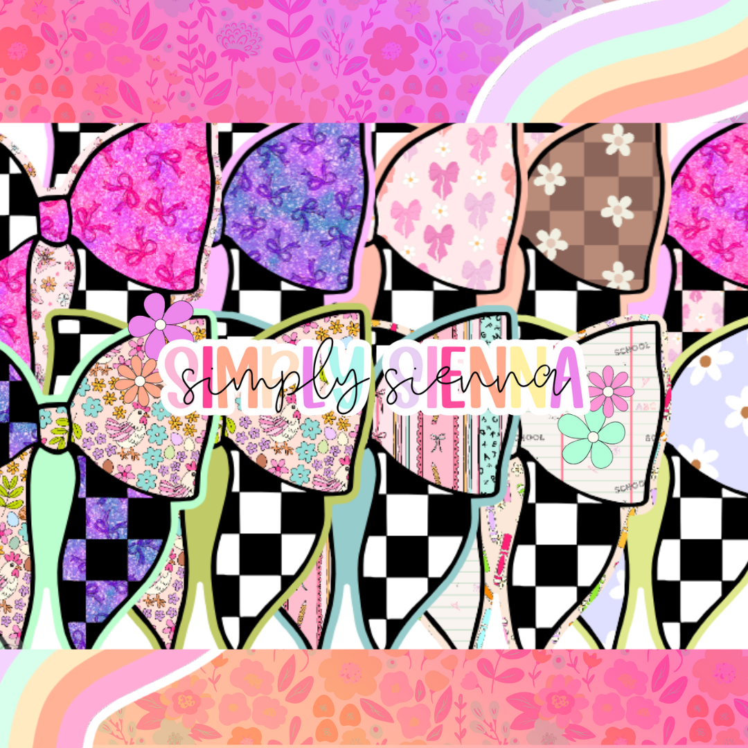 Half Checkered Bow - GK MOLDS