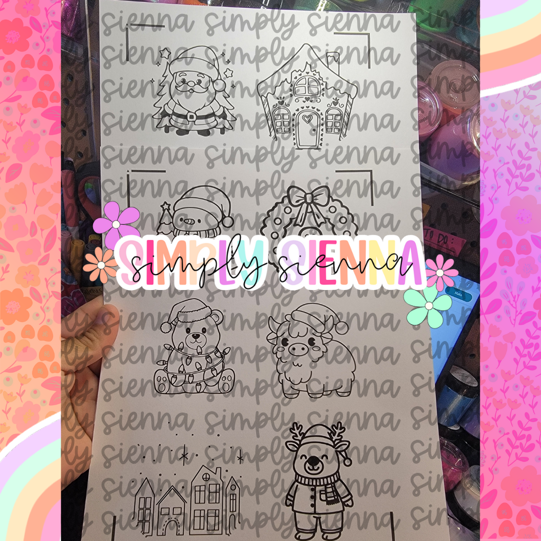 Christmas Coloring Page - ROUNDS