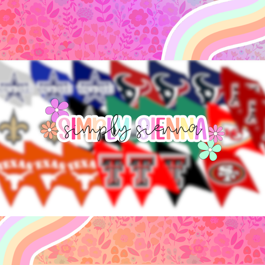 Football Bow - FRESHIE JUNKIE