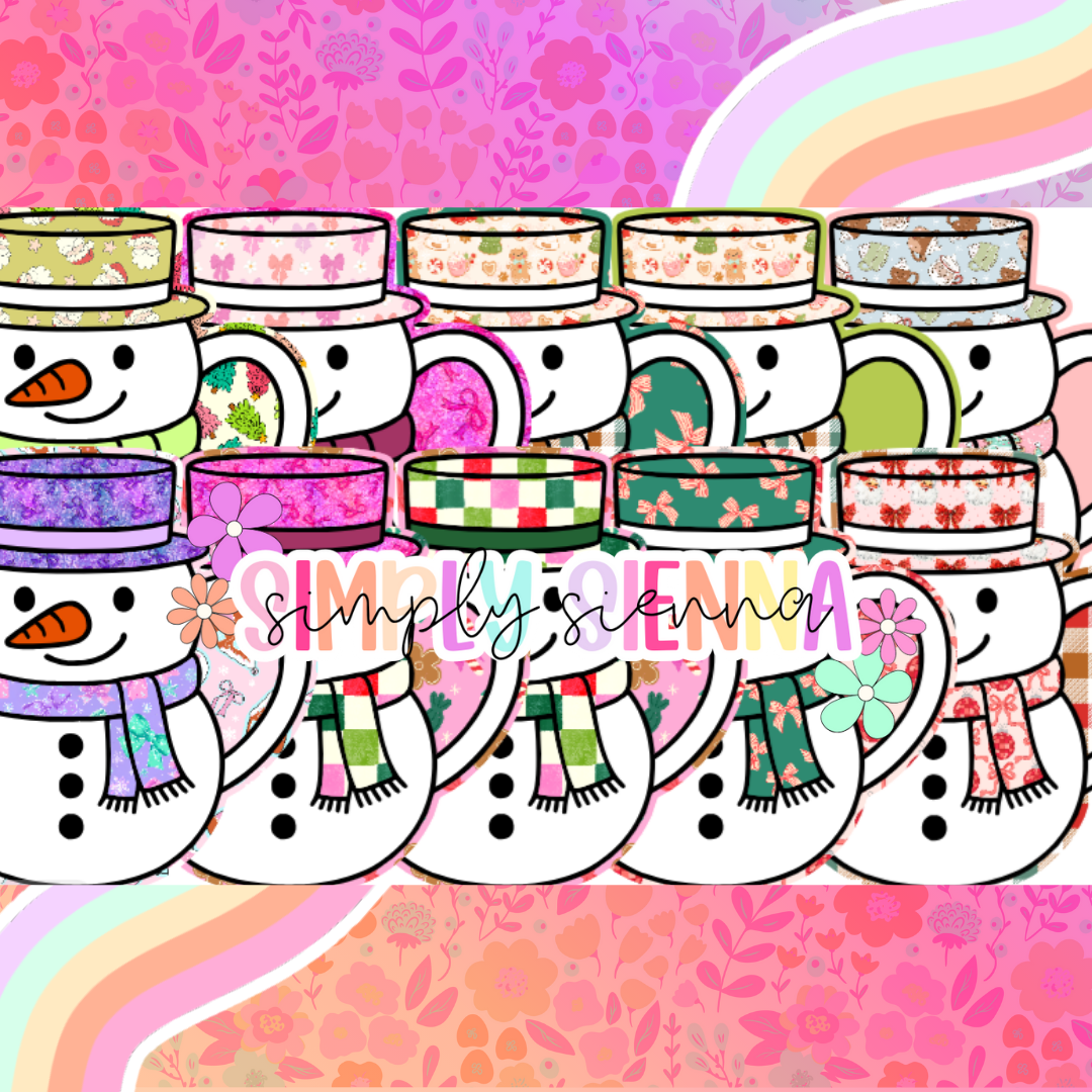 Snowman Body Mug - NATOLLIE CREATIONS