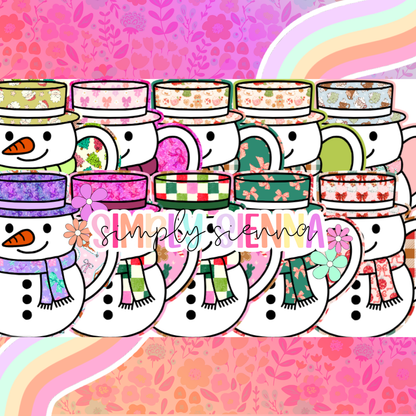 Snowman Body Mug - NATOLLIE CREATIONS