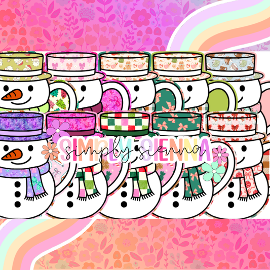 Snowman Body Mug - NATOLLIE CREATIONS