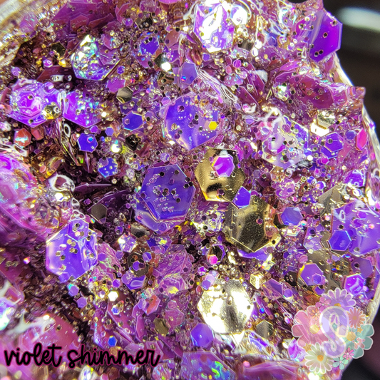 Violet Shimmer Hair Glitter