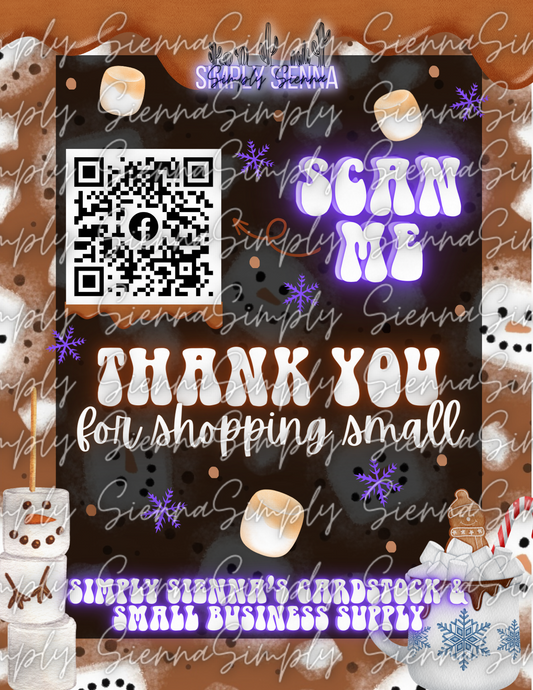Hot Cocoa Thank You Card Download
