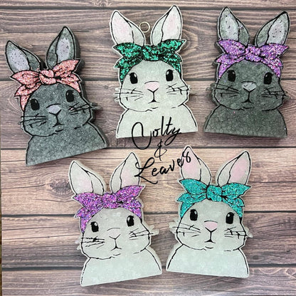 Bunny with Bow Freshie Silicone Mold