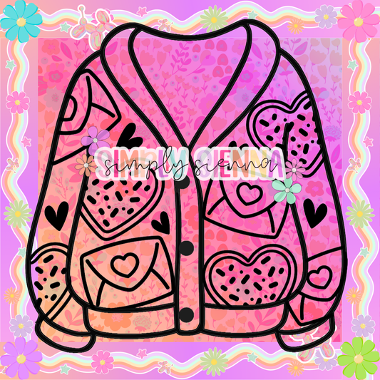 LETTERS & COOKIES SWEATER PNG