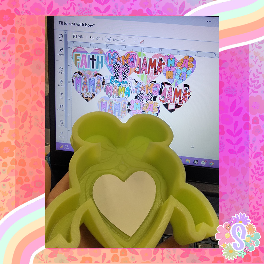 Locket With Bow - TB MOLDS