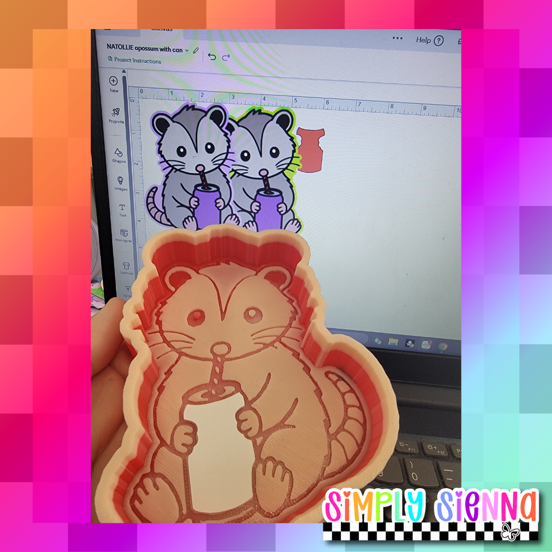 Opossum With Can - NATOLLIE CREATIONS