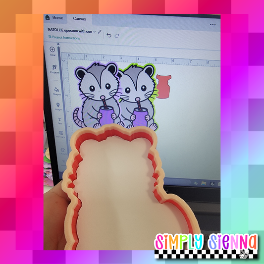 Opossum With Can - NATOLLIE CREATIONS
