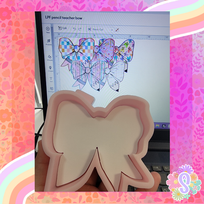 Teacher Pencil Bow - LOVE PRAY FRESHIES