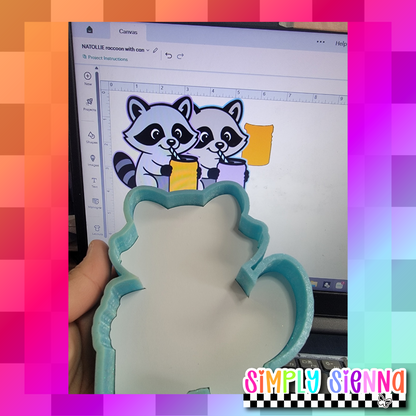 Raccoon With Can - NATOLLIE CREATIONS