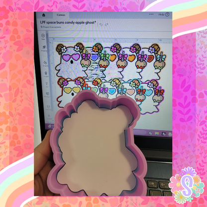 Space Buns Candy Apple Ghost - LOVE PRAY FRESHIES