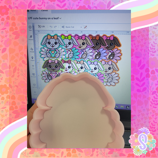 Cute Bunny On A Leaf - LOVE PRAY FRESHIES