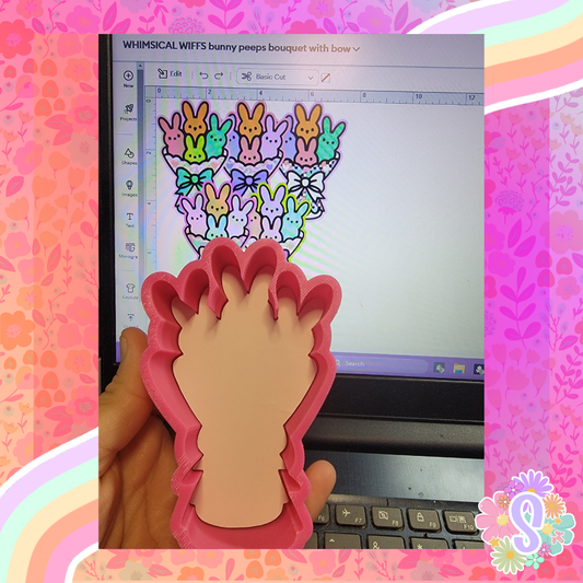 Bunny Peeps Bouquet With Bow - WHIMSICAL WIFFS