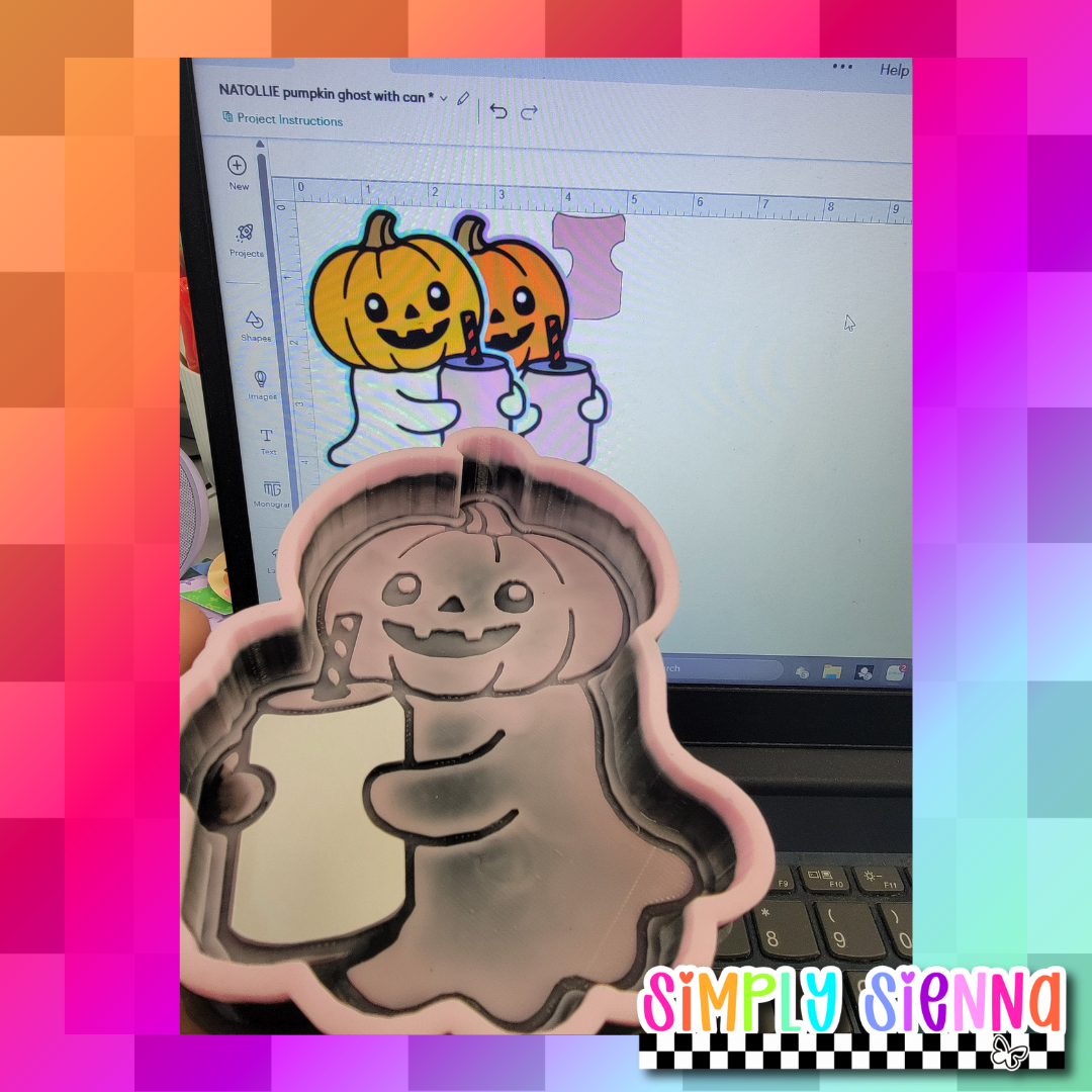 Pumpkin Ghost With Can - NATOLLIE CREATIONS