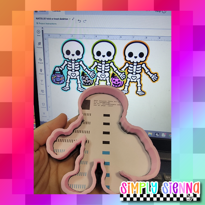 Trick Or Treat Skeleton - NATOLLIE CREATIONS