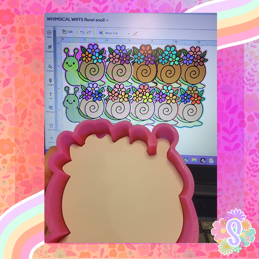 Floral Snail - WHIMSICAL WIFFS