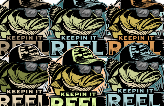 Bass Keepin It Reel - SOUTHERN GLITTER MOLDS