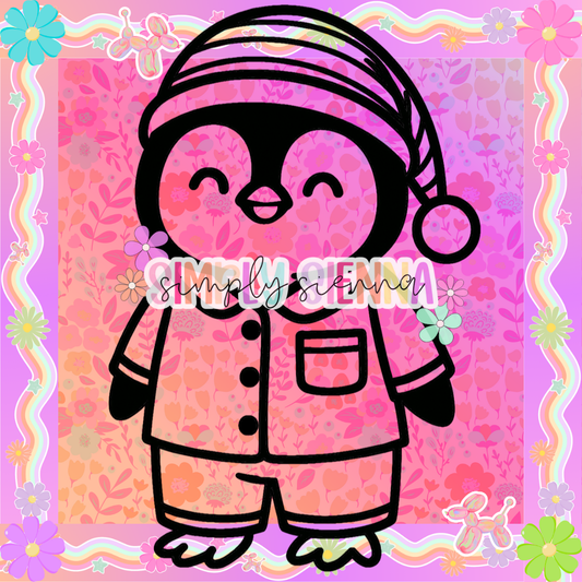 Penguin In Pajamas 2 PNG