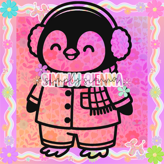 Penguin In Pajamas PNG