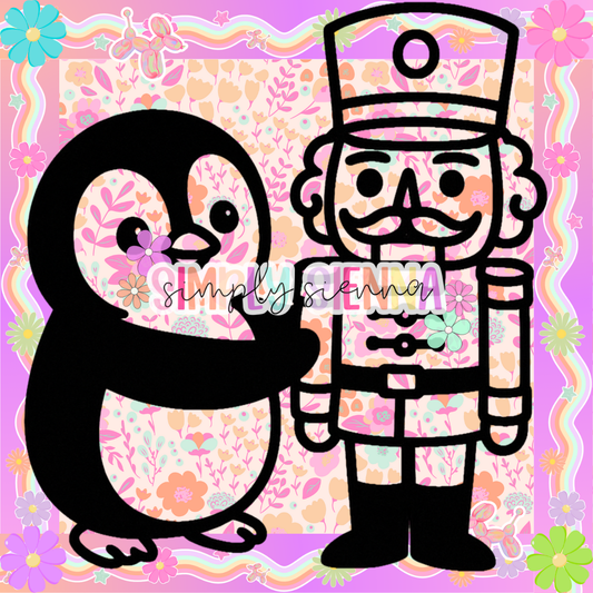 Penguin & Nutcracker PNG