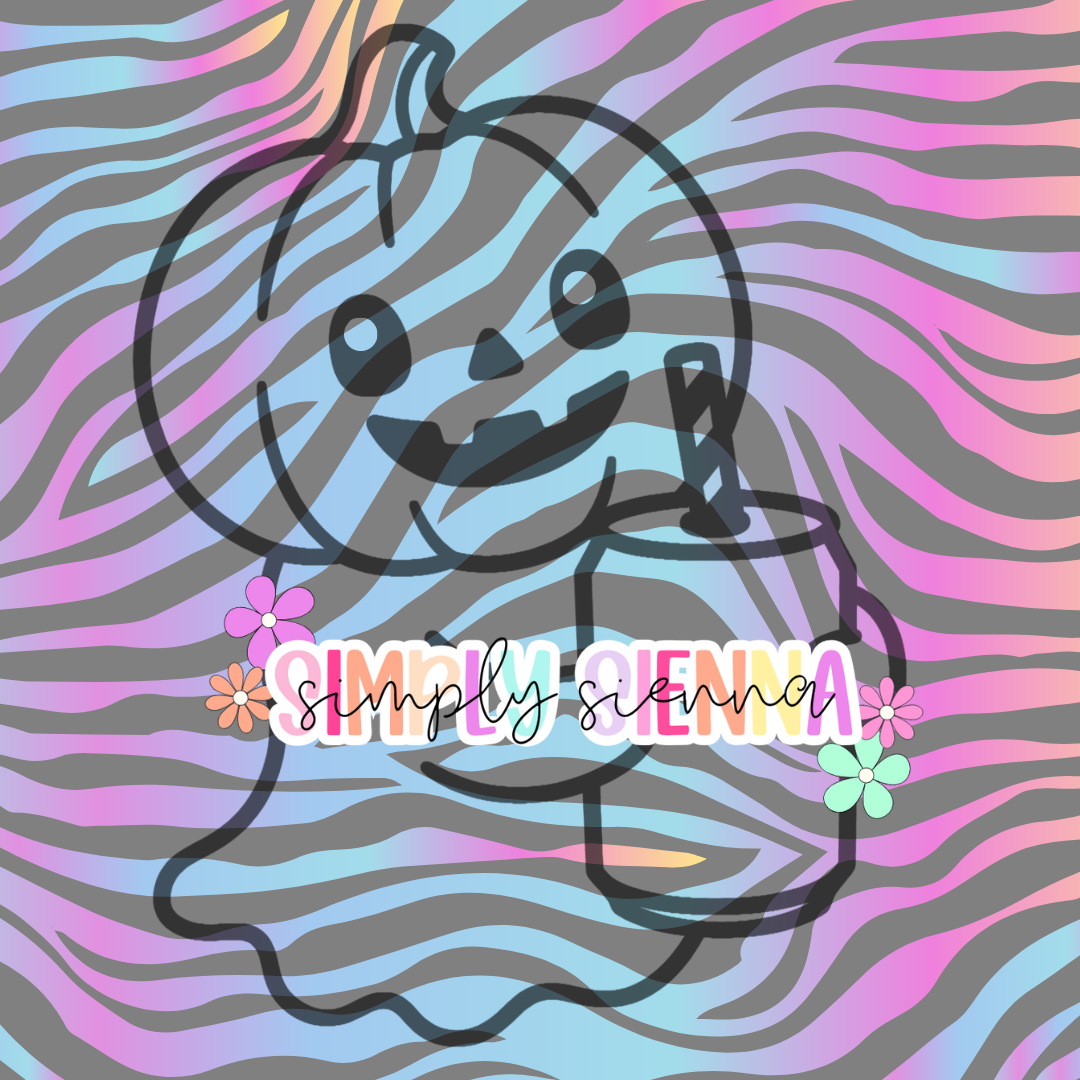 CUTIE PUMPKIN HEAD GHOST WITH CAN PNG