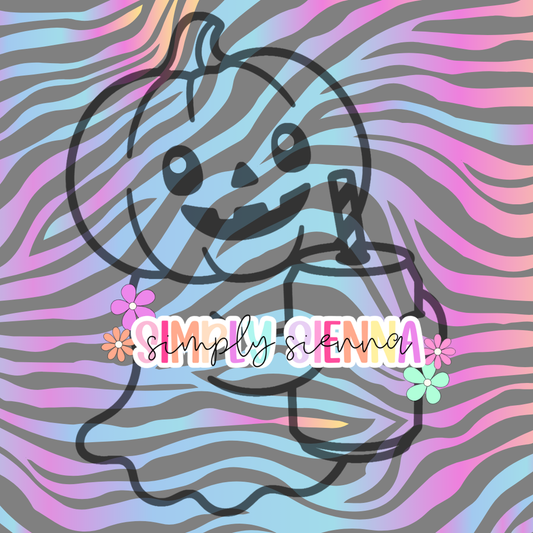 CUTIE PUMPKIN HEAD GHOST WITH CAN PNG