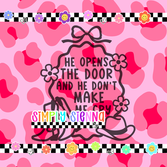 HE OPENS THE DOOR AND DON'T MAKE ME CRY PNG