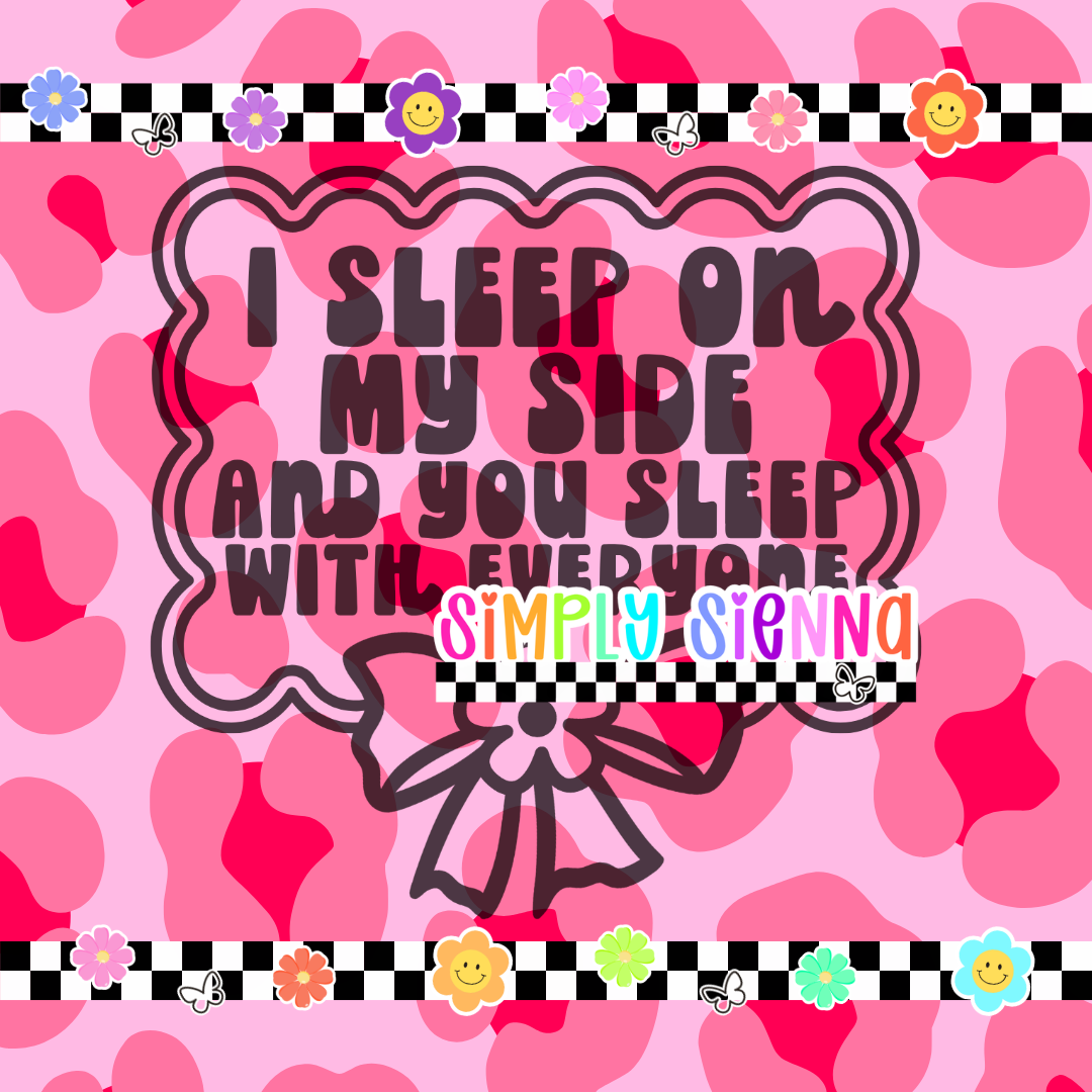 I SLEEP ON MY SIDE PNG