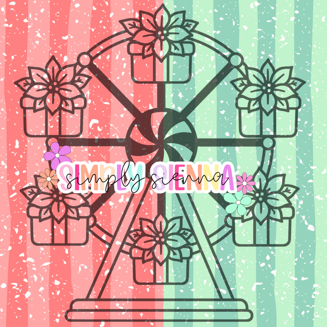 POINSETTIA FERRIS WHEEL PNG