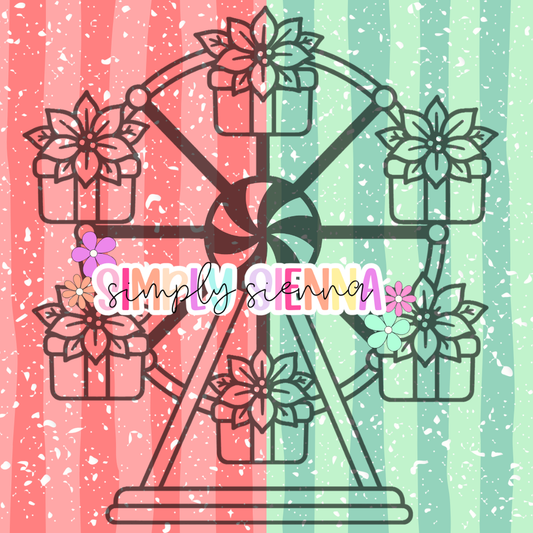 POINSETTIA FERRIS WHEEL PNG