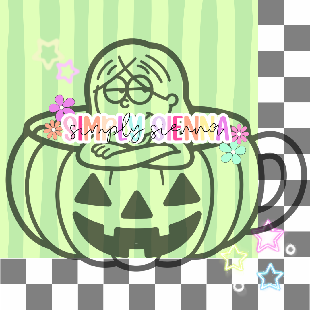 LIZZIE IN PUMPKIN MUG PNG