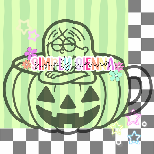 LIZZIE IN PUMPKIN MUG PNG