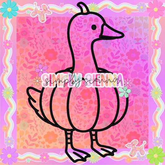 Pumpkin Goose PNG