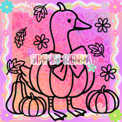 Pumpkin Goose PNG