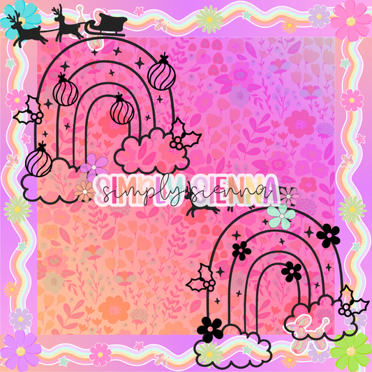 RAINBOW SLEIGH PNG