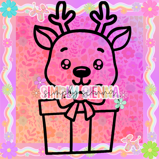 REINDEER PRESENT PNG