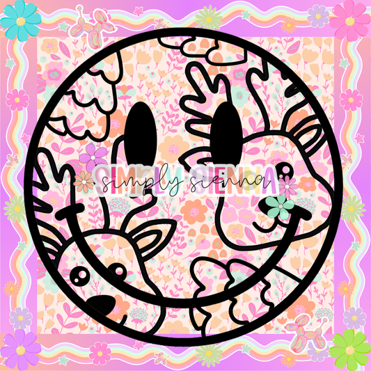 Reindeer Smiley PNG