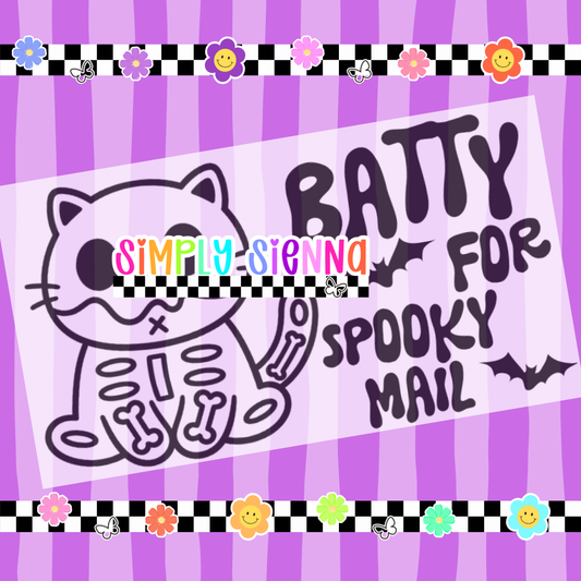 2.25X1.25 Batty For Spooky Mail - DOWNLOAD