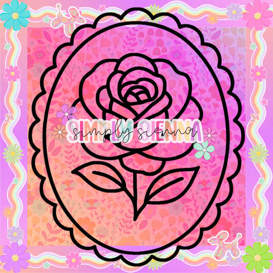 ROSE FRAME PNG