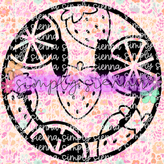 Strawberry Lemonade Smiley PNG