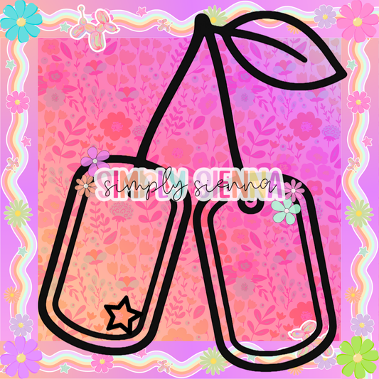 Tag Cherries PNG