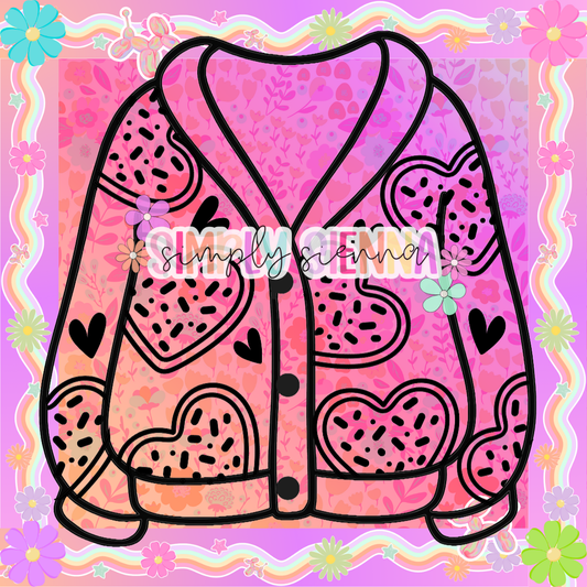 VALENTINE COOKIES SWEATER PNG
