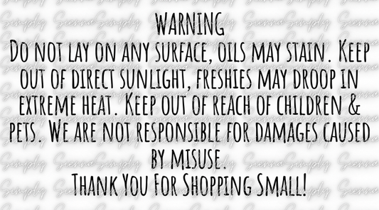 Warning Thermal Template