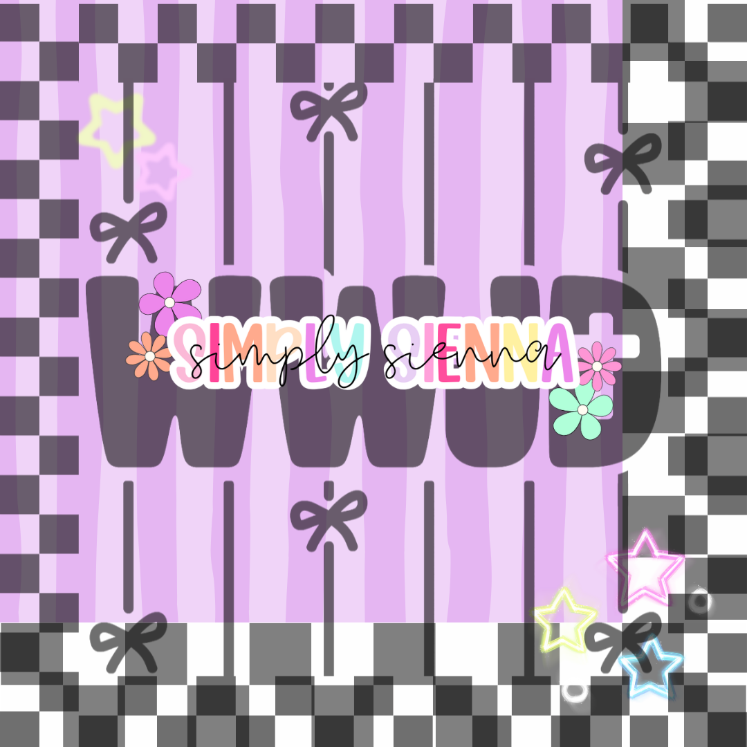 CHECKER WWJD BOW PNG